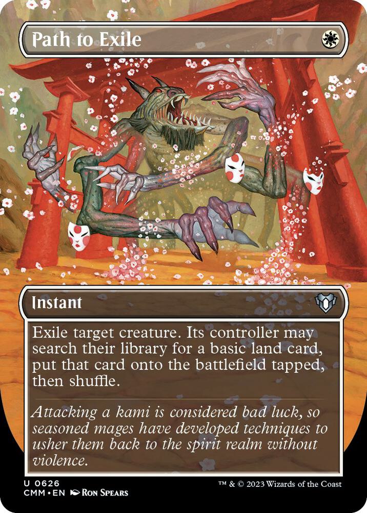 Path to Exile (Borderless) - Commander Masters (CMM) NM *FOIL*