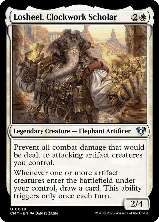 Losheel, Clockwork Scholar - Commander Masters (CMM) LP *FOIL*