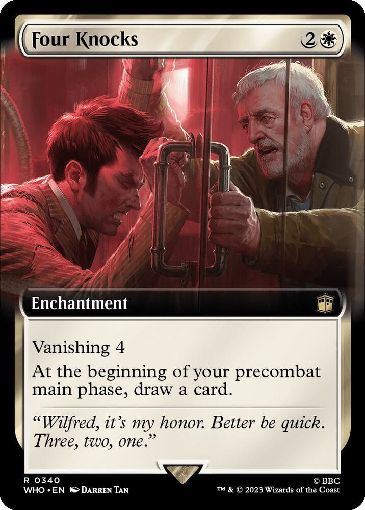 Four Knocks (Extended Art) - Universes Beyond: Doctor Who (WHO) NM