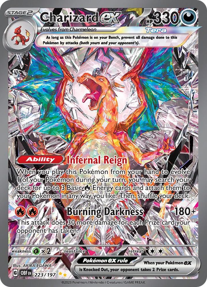 Charizard ex - 223/197 - SV03: Obsidian Flames (OBF) NM *FOIL*