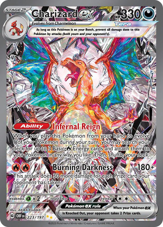 Charizard ex - 223/197 - SV03: Obsidian Flames (OBF) NM *FOIL*