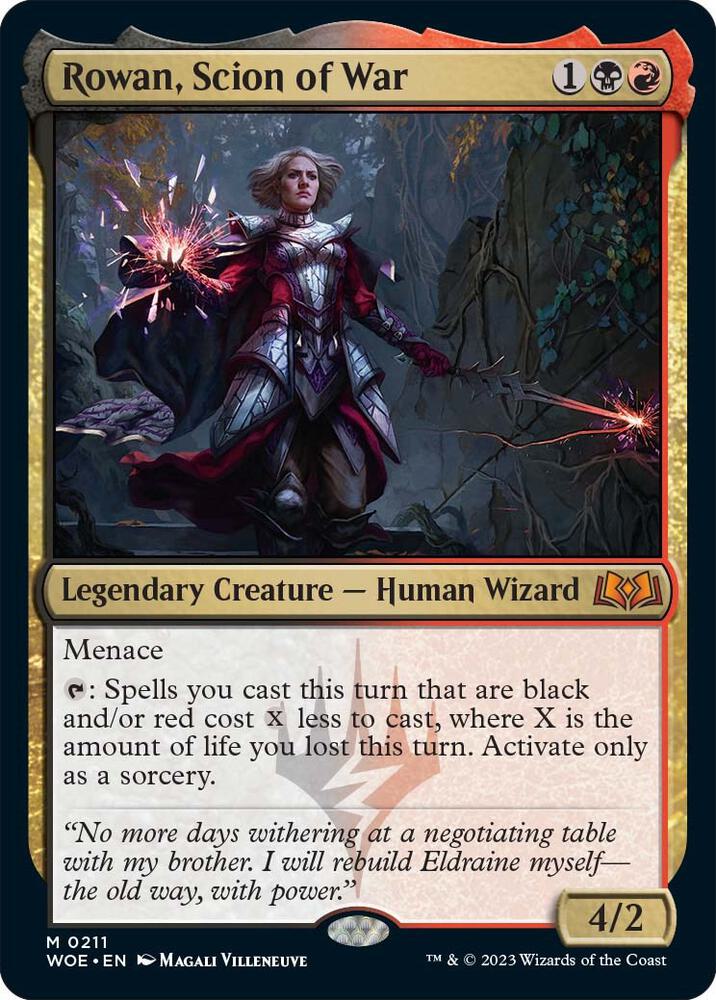 Rowan, Scion of War - Wilds of Eldraine (WOE) NM