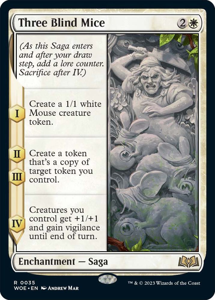 Three Blind Mice - Wilds of Eldraine (WOE) NM *FOIL*