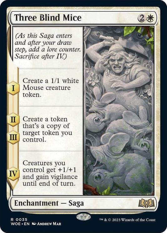 Three Blind Mice - Wilds of Eldraine (WOE) NM *FOIL*