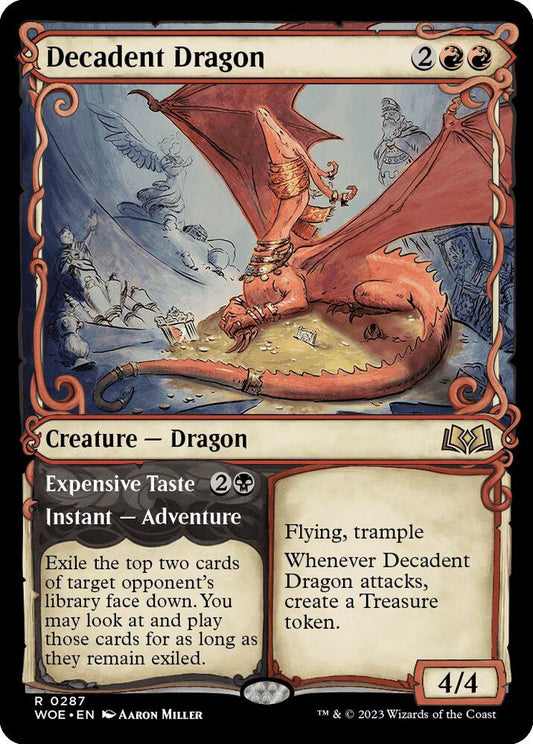 Decadent Dragon (Showcase) - Wilds of Eldraine (WOE) NM