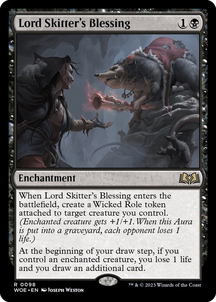 Lord Skitter's Blessing - Wilds of Eldraine (WOE) NM