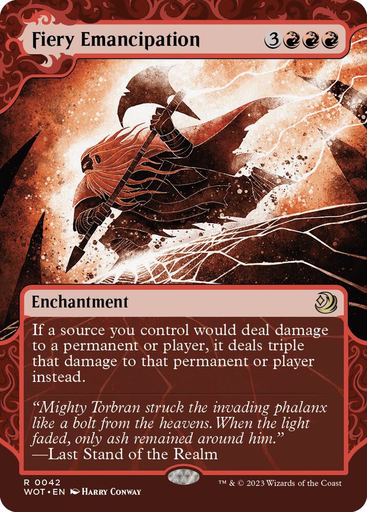 Fiery Emancipation - Wilds of Eldraine: Enchanting Tales (WOT) NM