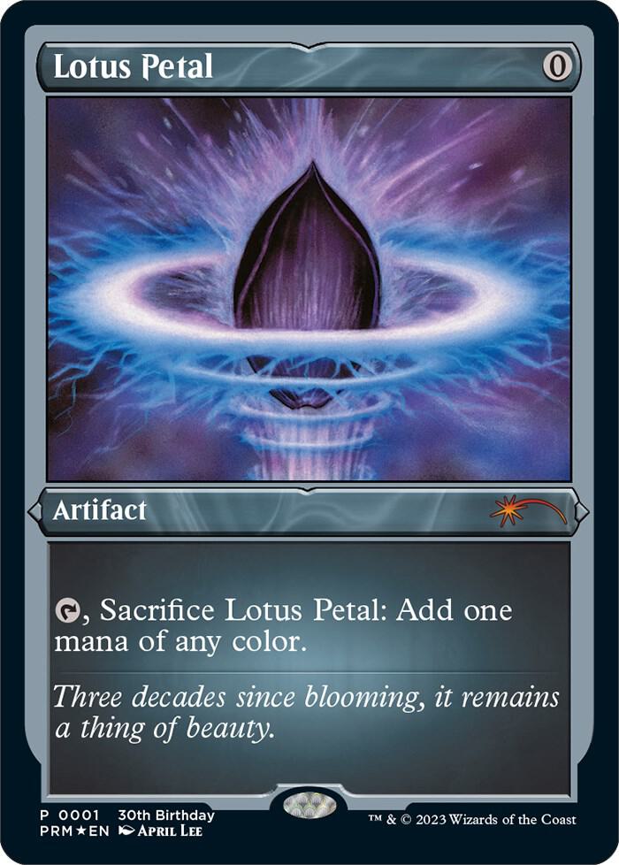 Lotus Petal (Foil Etched) - Unique and Miscellaneous Promos (UMP) NM *FOIL*