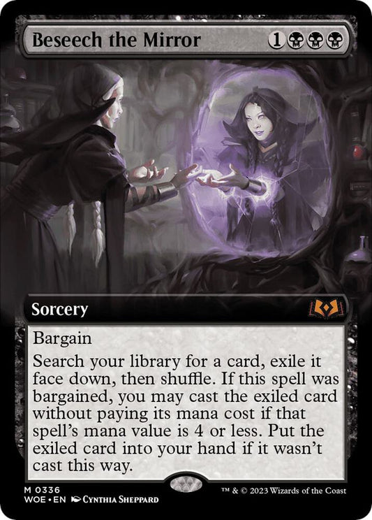 Beseech the Mirror (Extended Art) - Wilds of Eldraine (WOE) NM *FOIL*