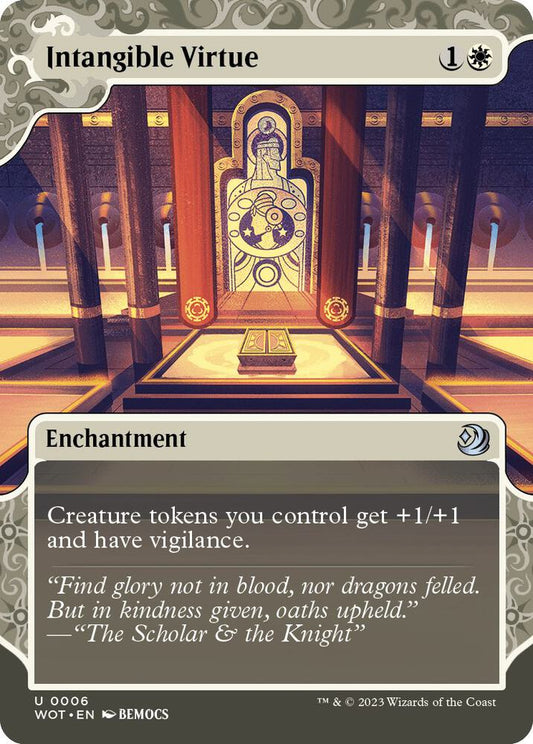 Intangible Virtue - Wilds of Eldraine: Enchanting Tales (WOT) NM *FOIL*