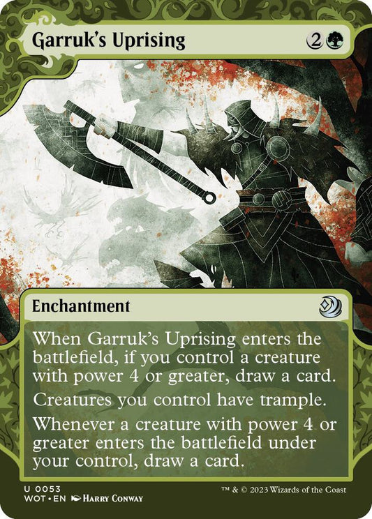 Garruk's Uprising - Wilds of Eldraine: Enchanting Tales (WOT) NM *FOIL*