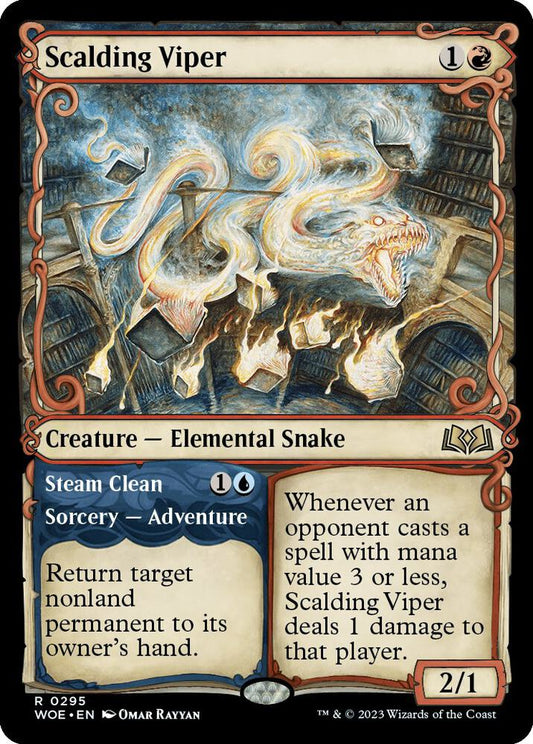 Scalding Viper (Showcase) - Wilds of Eldraine (WOE) NM *FOIL*