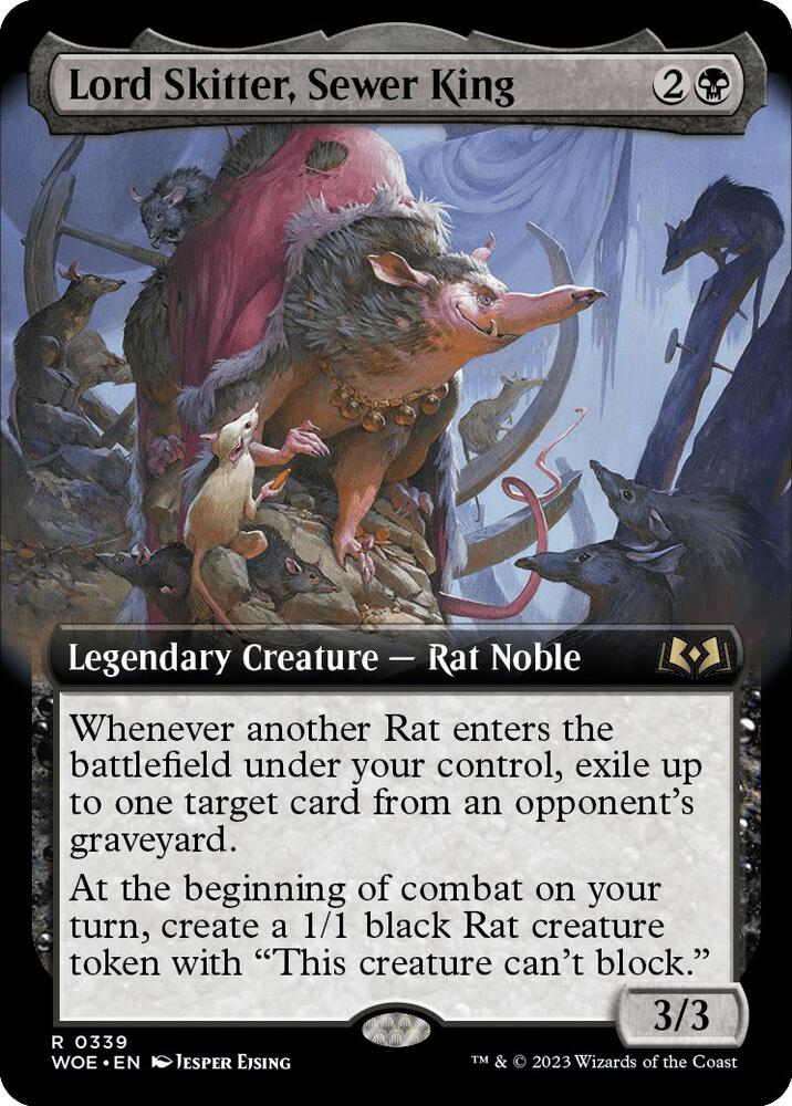 Lord Skitter, Sewer King (Extended Art) - Wilds of Eldraine (WOE) NM