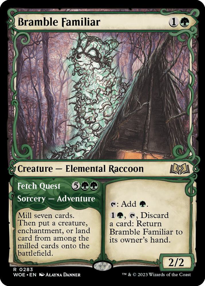 Bramble Familiar (Showcase) - Wilds of Eldraine (WOE) NM