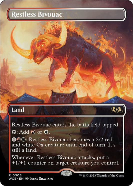 Restless Bivouac (Borderless) - Wilds of Eldraine (WOE) NM