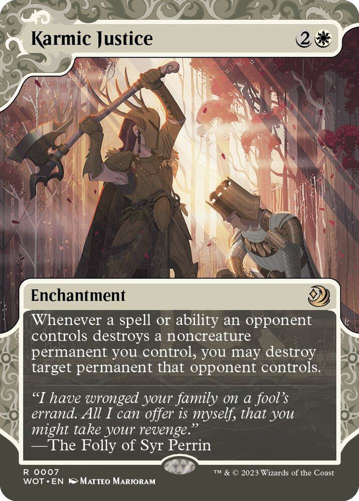 Karmic Justice - Wilds of Eldraine: Enchanting Tales (WOT) NM