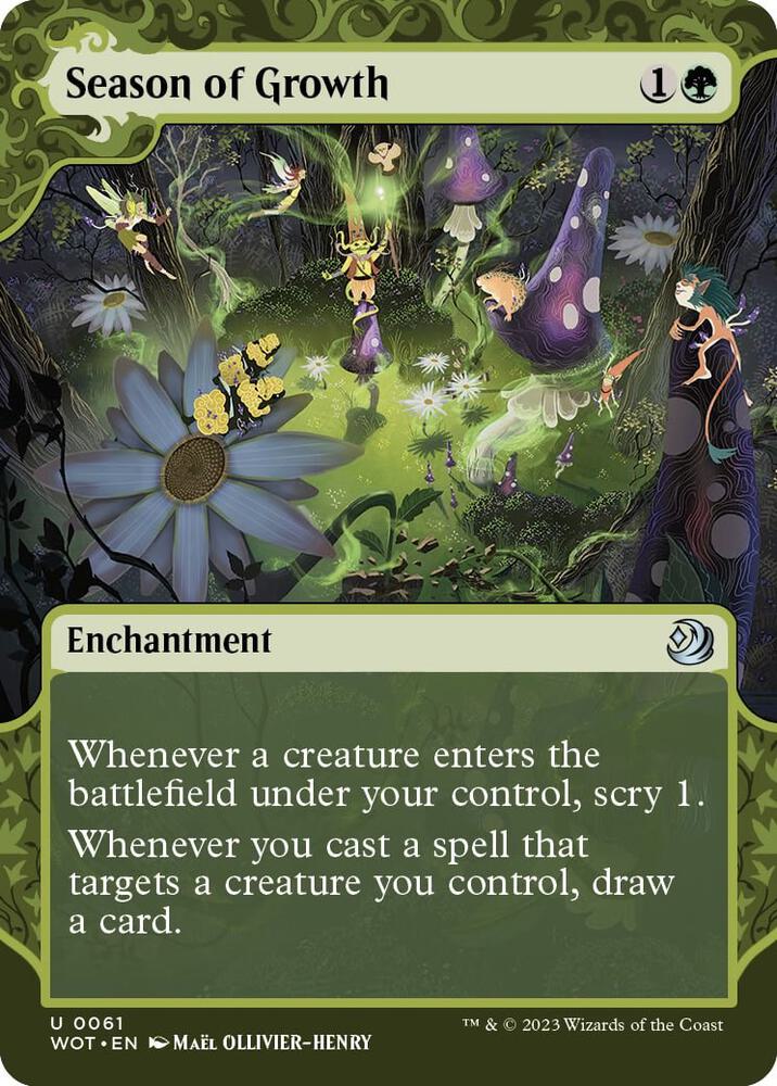 Season of Growth - Wilds of Eldraine: Enchanting Tales (WOT) NM *FOIL*