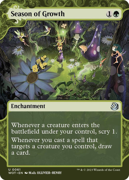 Season of Growth - Wilds of Eldraine: Enchanting Tales (WOT) NM *FOIL*
