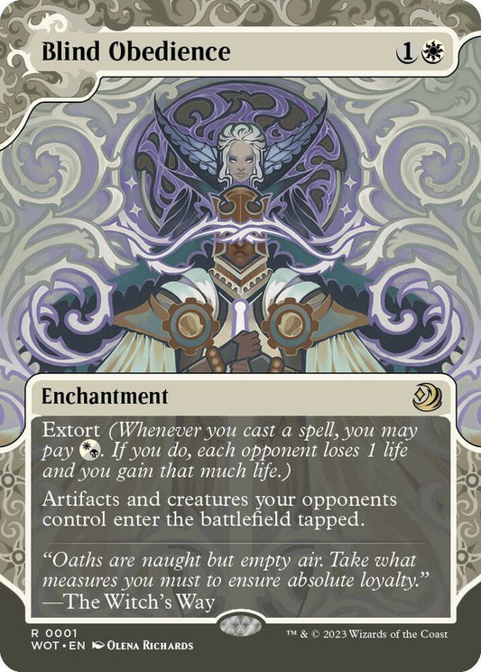 Blind Obedience - Wilds of Eldraine: Enchanting Tales (WOT) NM *FOIL*