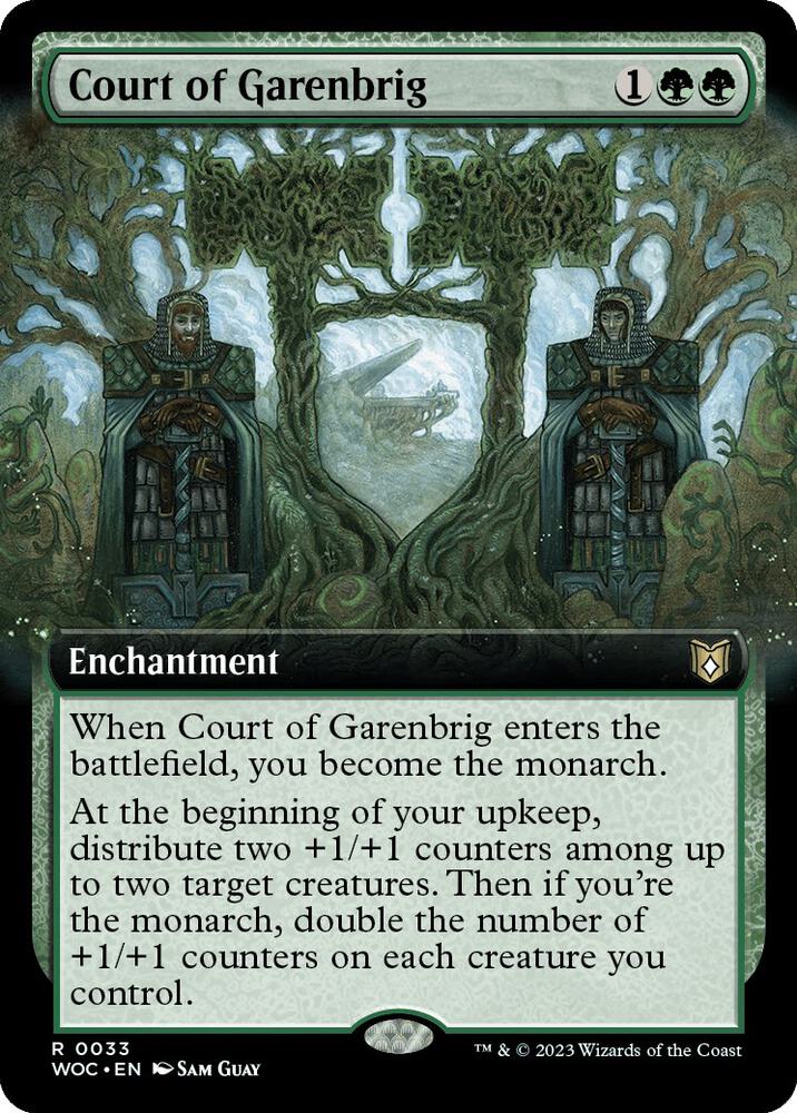 Court of Garenbrig (Extended Art) - Commander: Wilds of Eldraine (WOC) NM *FOIL*