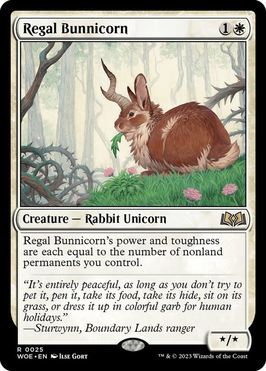 Regal Bunnicorn - Wilds of Eldraine (WOE) NM