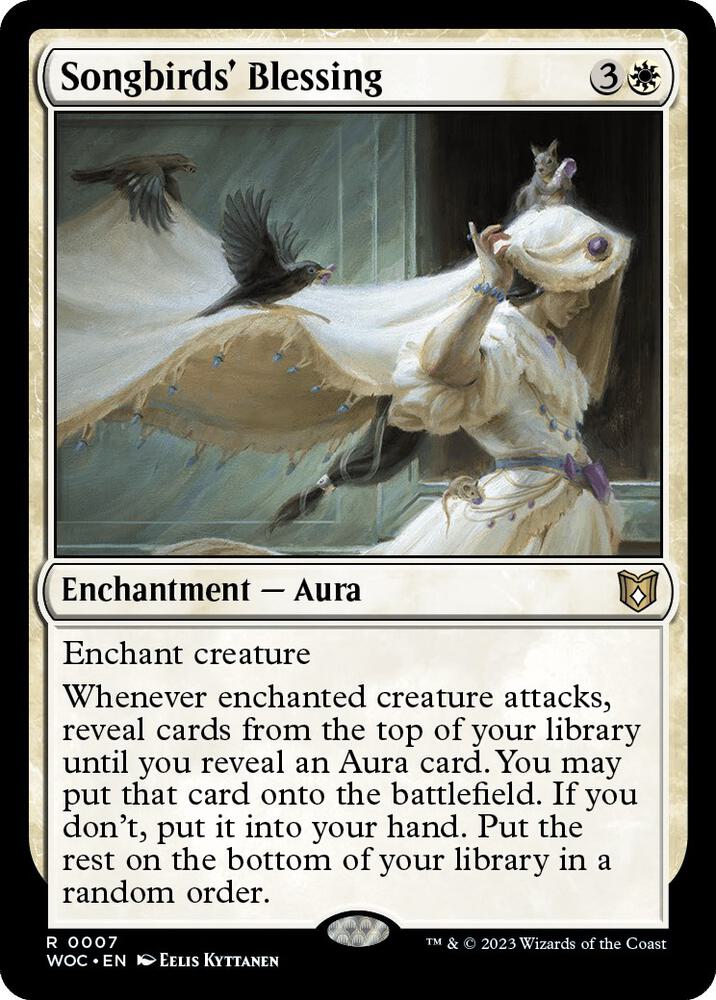 Songbirds' Blessing - Commander: Wilds of Eldraine (WOC) NM