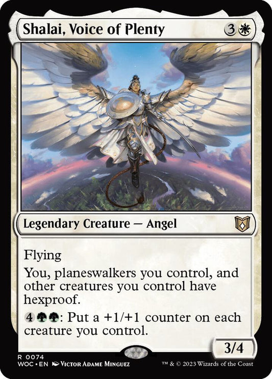 Shalai, Voice of Plenty - Commander: Wilds of Eldraine (WOC) NM