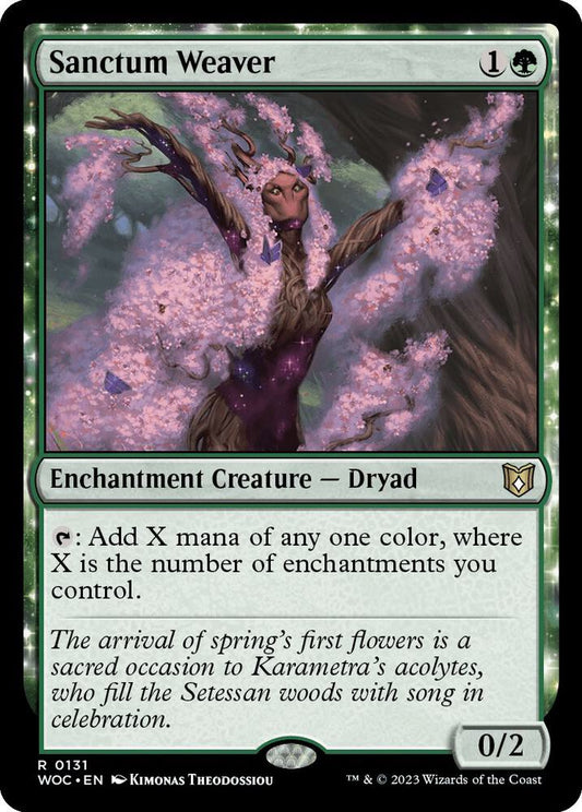 Sanctum Weaver - Commander: Wilds of Eldraine (WOC) NM
