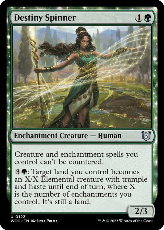 Destiny Spinner - Commander: Wilds of Eldraine (WOC) NM