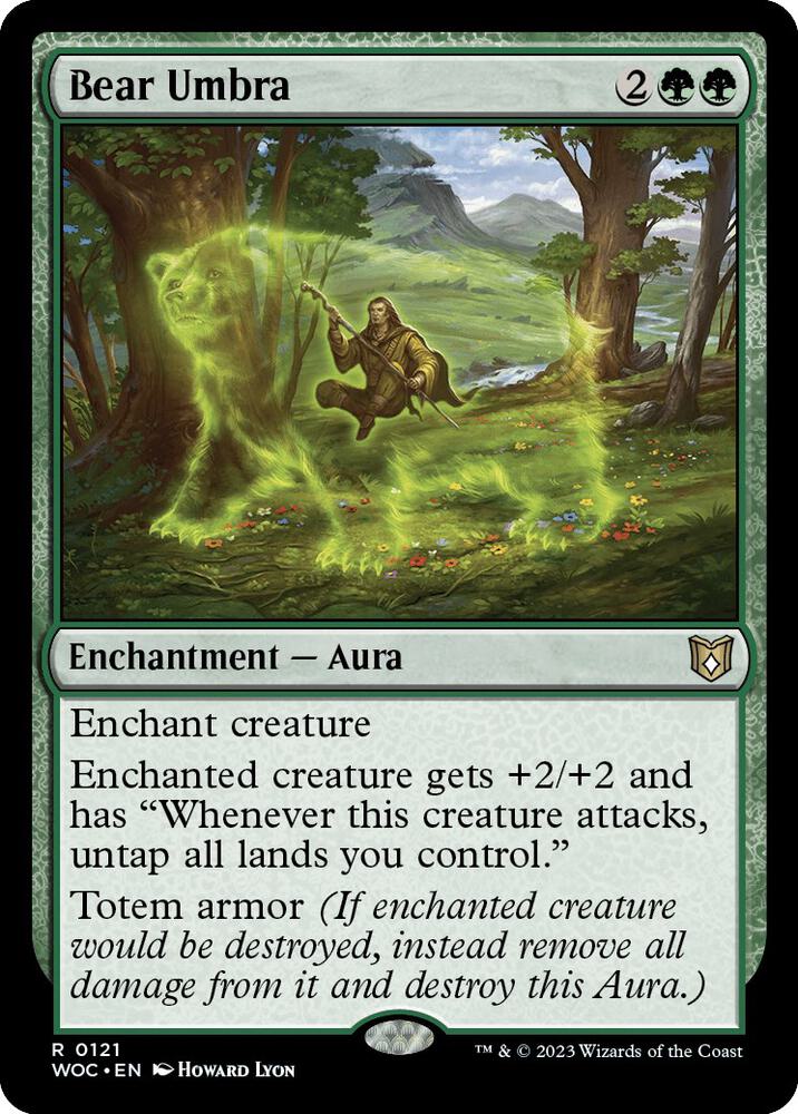 Bear Umbra - Commander: Wilds of Eldraine (WOC) NM