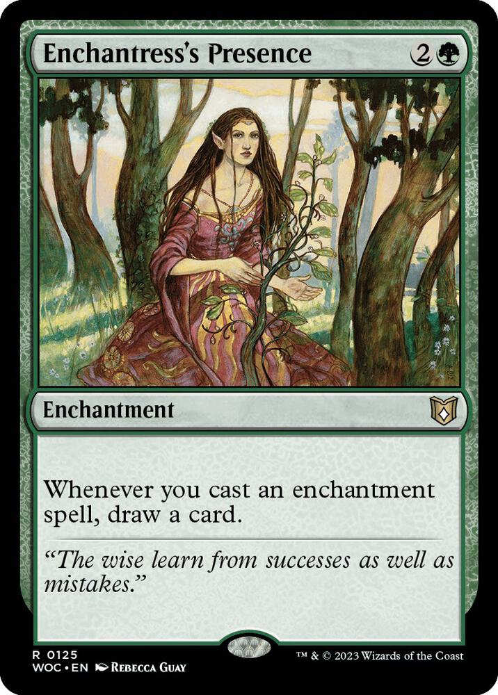 Enchantress's Presence - Commander: Wilds of Eldraine (WOC) NM