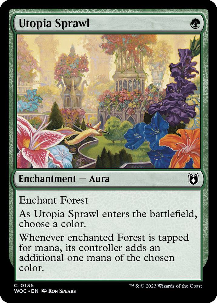 Utopia Sprawl - Commander: Wilds of Eldraine (WOC) NM