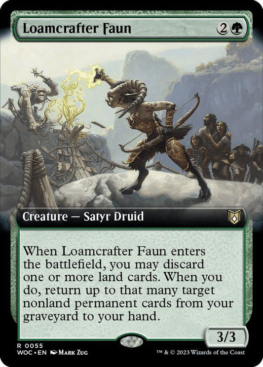 Loamcrafter Faun (Extended Art) - Commander: Wilds of Eldraine (WOC) LP