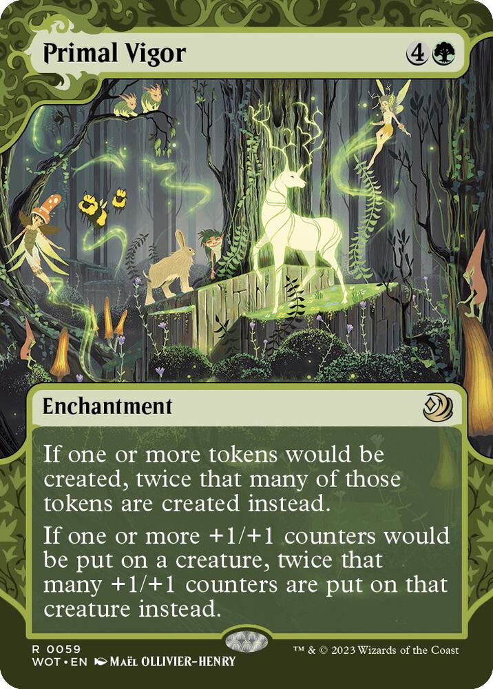 Primal Vigor - Wilds of Eldraine: Enchanting Tales (WOT) NM *FOIL*