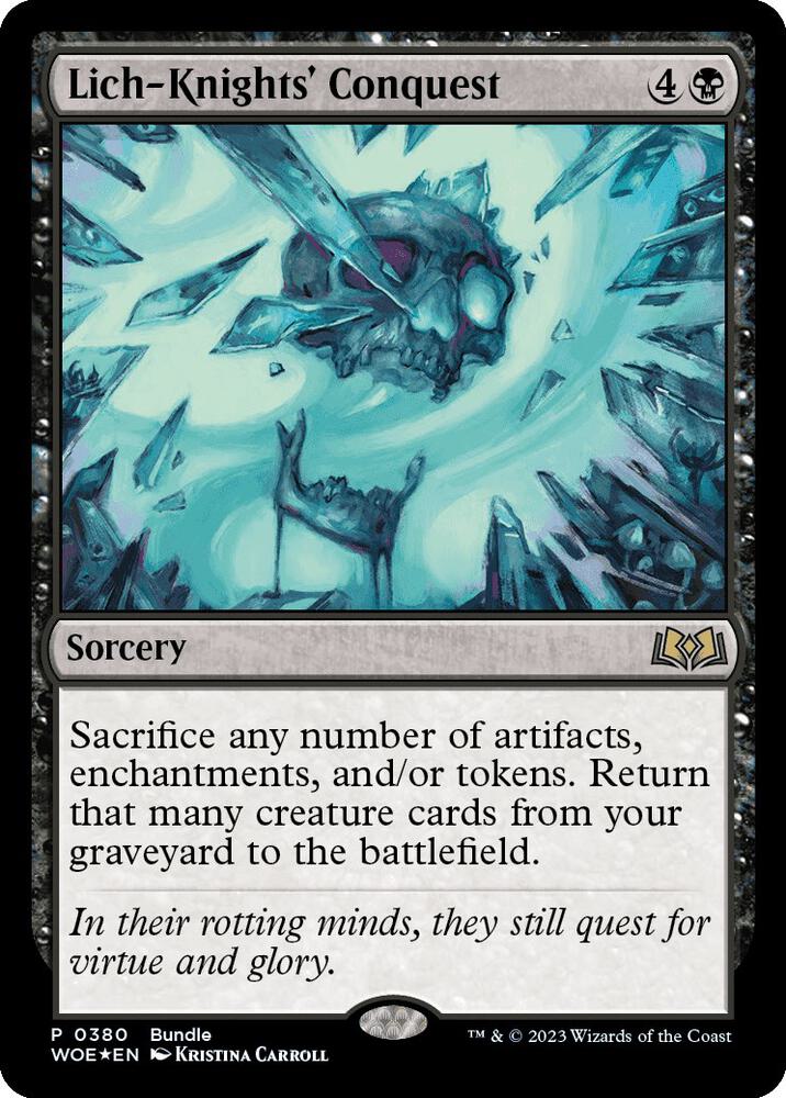 Lich-Knights' Conquest (WOE Bundle) - Unique and Miscellaneous Promos (UMP) NM *FOIL*