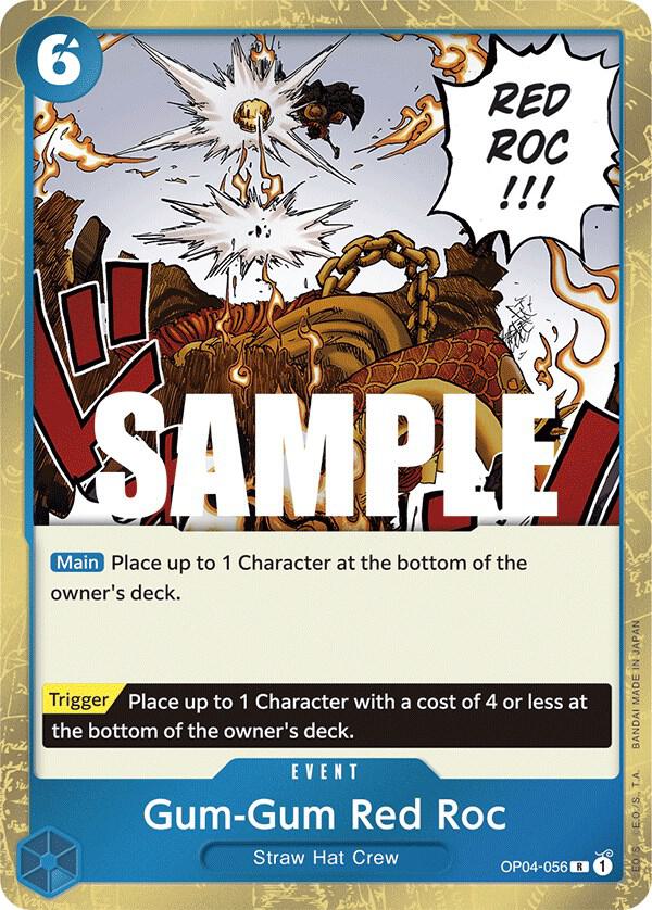 Gum-Gum Red Roc - Kingdoms of Intrigue (OP04) NM *FOIL*