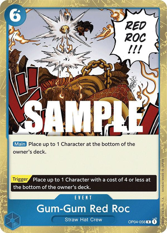 Gum-Gum Red Roc - Kingdoms of Intrigue (OP04) NM *FOIL*