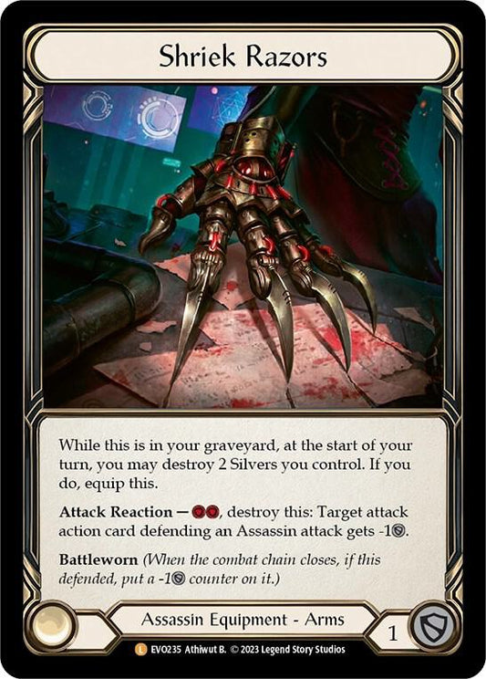 Shriek Razors - Bright Lights (EVO) NM *Rainbow Foil*