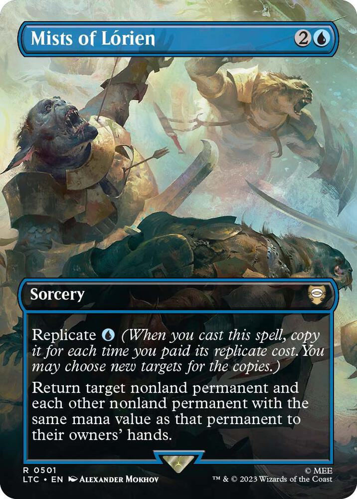 Mists of Lorien (Borderless) - Commander: The Lord of the Rings: Tales of Middle-earth (LTC) NM *FOIL*