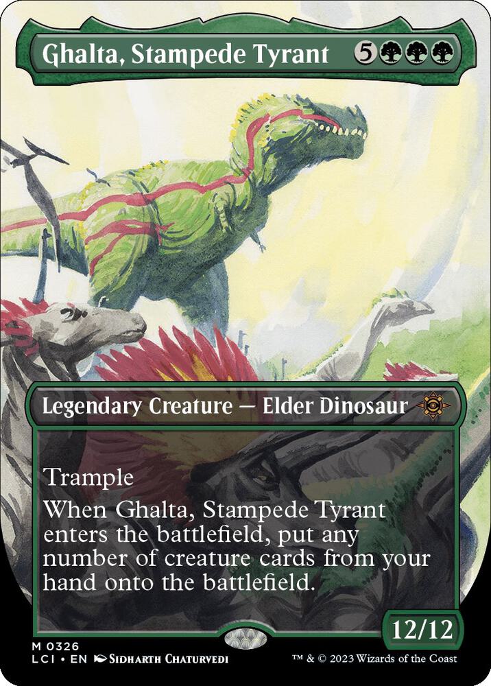 Ghalta, Stampede Tyrant (Borderless) - The Lost Caverns of Ixalan (LCI) NM