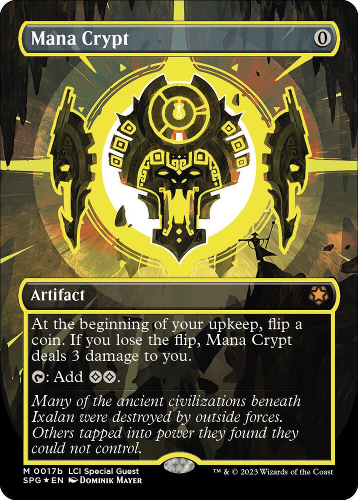 Mana Crypt (0017b) (Borderless) - Special Guests (SPG) NM *FOIL*