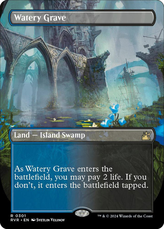 Watery Grave (Borderless) - Ravnica Remastered (RVR) NM