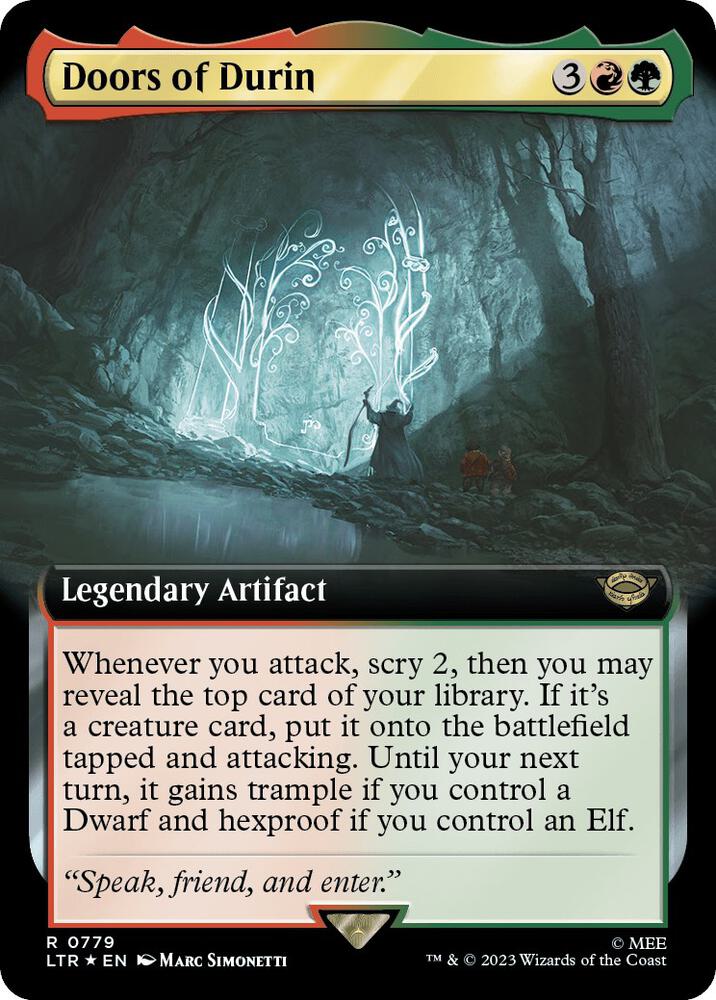 Doors of Durin (Extended Art) (Surge Foil) - Universes Beyond: The Lord of the Rings: Tales of Middle-earth (LTR) NM *FOIL*