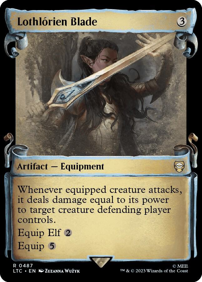Lothlorien Blade (Showcase Scrolls) - Commander: The Lord of the Rings: Tales of Middle-earth (LTC) NM