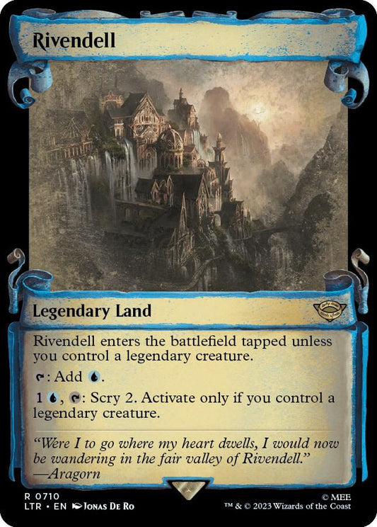 Rivendell (Showcase Scrolls) - Universes Beyond: The Lord of the Rings: Tales of Middle-earth (LTR) NM *FOIL*