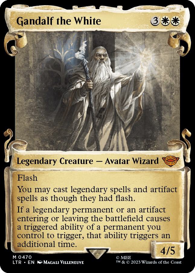 Gandalf the White (Showcase Scrolls) - Universes Beyond: The Lord of the Rings: Tales of Middle-earth (LTR) NM *FOIL*