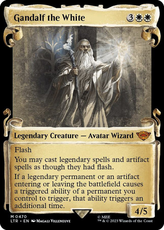 Gandalf the White (Showcase Scrolls) - Universes Beyond: The Lord of the Rings: Tales of Middle-earth (LTR) NM *FOIL*