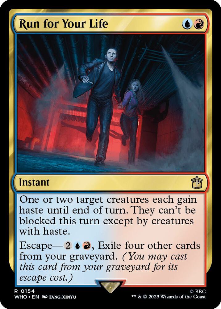 Run for Your Life - Universes Beyond: Doctor Who (WHO) NM *FOIL*