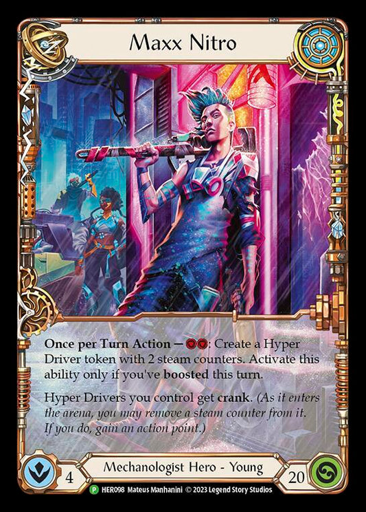 Maxx Nitro - HER098 - Flesh and Blood: Promo Cards (PR) Rainbow Foil LP *FOIL*
