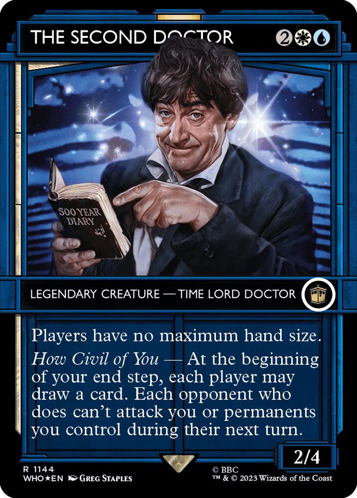 The Second Doctor (Showcase) (Surge Foil) - Universes Beyond: Doctor Who (WHO)